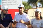 GOBERNADOR DE ALTO PARANÁ MONITOREA AVANCE DE OBRAS EN EL DISTRITO DE SANTA FÉ